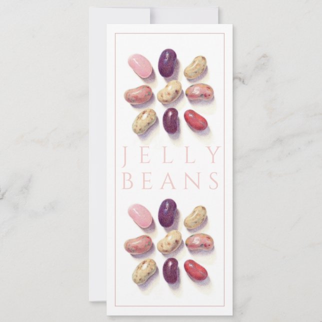 TIC TAC TOE JELLY BEANS 4x9.25 Flat Card (Front)