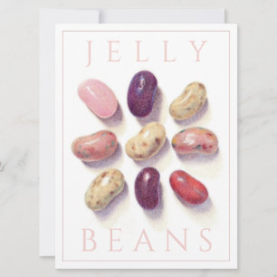 TIC TAC TOE JELLY BEANS 6,5x8,75 Carte plate