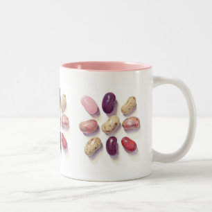 TIC TAC TOE JELLY BEANS Pink Two-Tone Mug