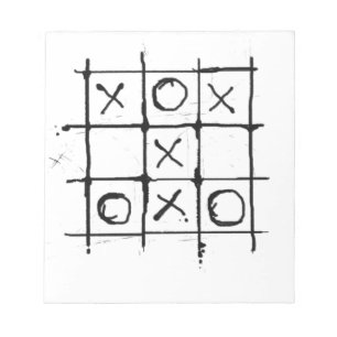 Tic tac toe notepad