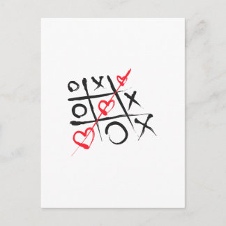 tic-tac-toe postcard