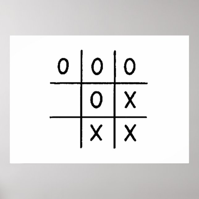 Tic-Tac-Toe Poster (Front)