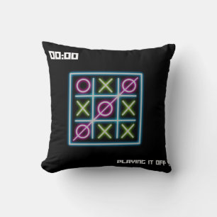 tic-tac-toe throw pillow