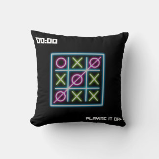 tic-tac-toe throw pillow