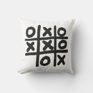 Tic Tac Toe Throw Pillow