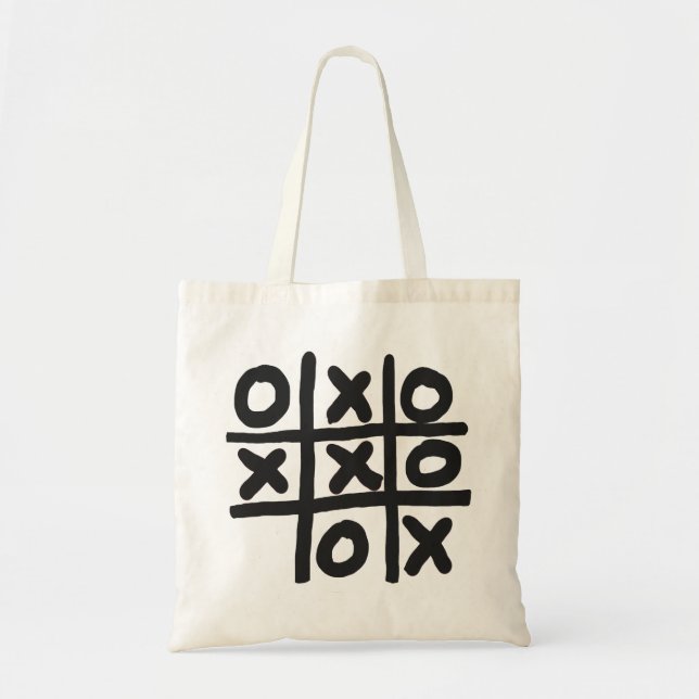 Tic Tac Toe Tote Bag (Front)