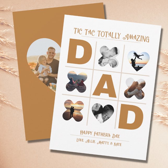 Tic Tac Totally Amazing Dad Father's Day  Holiday Card (Creator Uploaded)