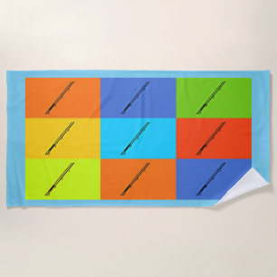 TIC-TAC UFO UAP TILE Beach Towel