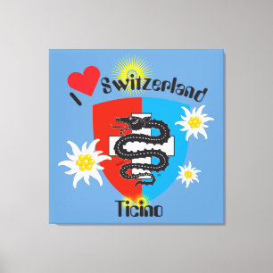 Ticino Switzerland Suisse Svizzera Svizra Canvas Print