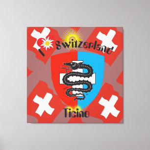 Ticino Switzerland Suisse Svizzera Svizra Leinwand Canvas Print