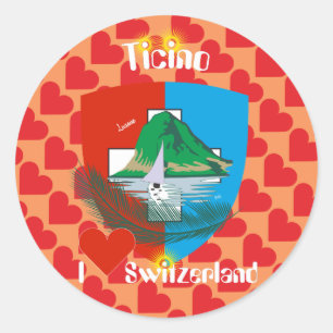 Ticino Switzerland Suisse Svizzera Svizra Sticker