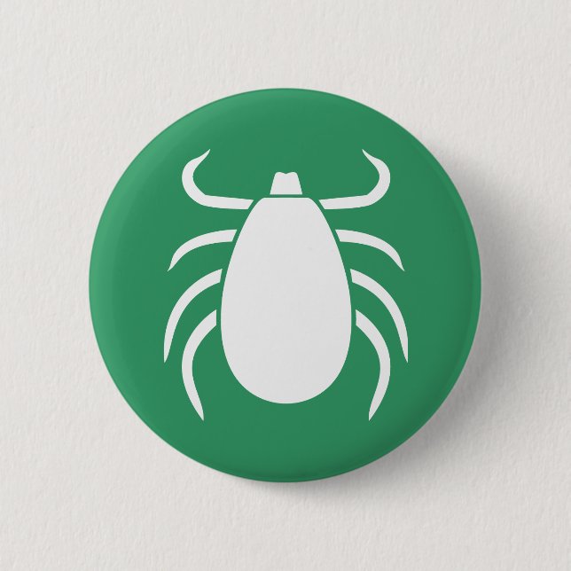 Tick 2 Inch Round Button (Front)