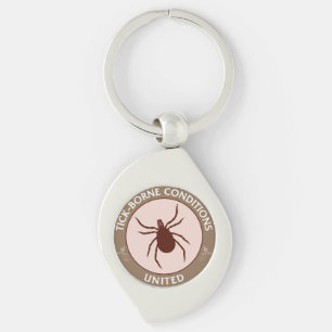 Tick-Borne Conditions United Awareness Charm Keychain