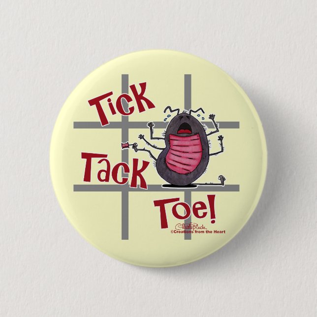 Tick Tack Toe! 2 Inch Round Button (Front)