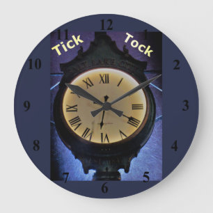 Tick tock large clock