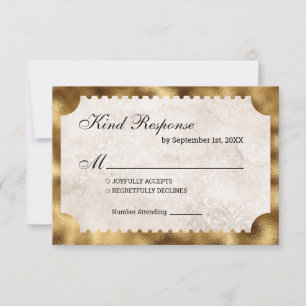 Ticket cinéma vintage RSVP