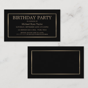Ticket de fête d'anniversaire moderne et élégant, 
