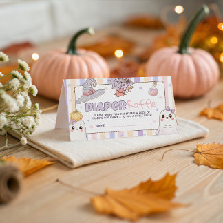 Ticket de tombola de couches pour Baby Shower Past