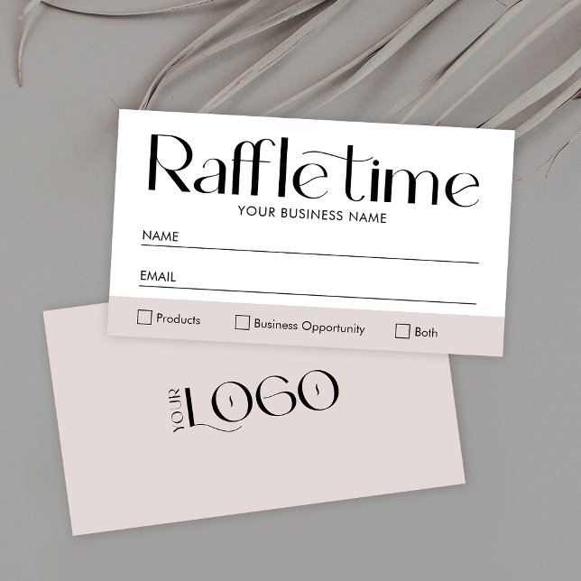 Ticket d'entrée de logos d'entreprise simple et mo (Créateur téléchargé)