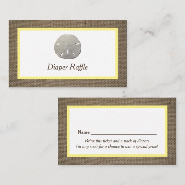 Ticket Dollar Sable & Burlap Diaper (Devant / Derrière)