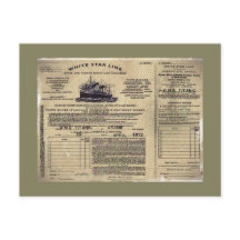 Ticket for RMS Titanic 1912