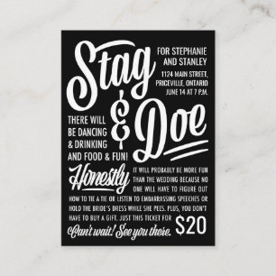 Ticket Honnêtement Stag & Doe