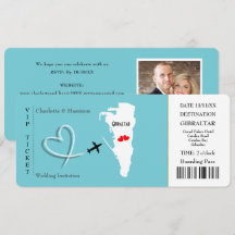 Ticket Pass Wedding Destination Gibraltar
