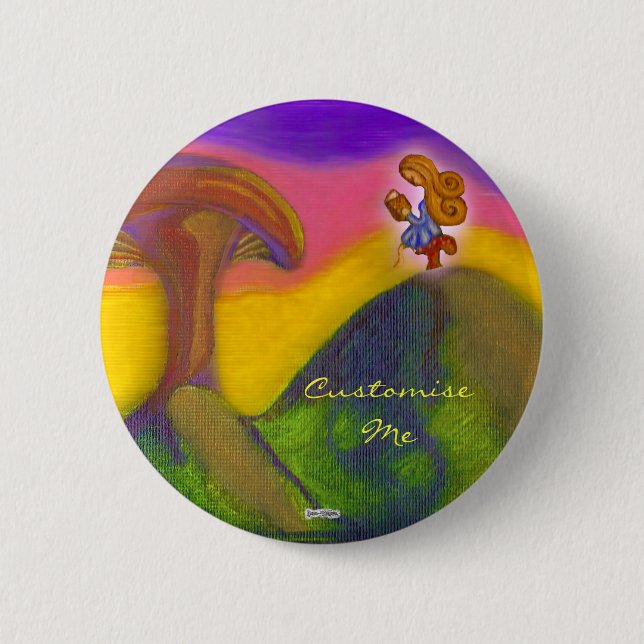 Ticket to a Fantasy World 2 Inch Round Button (Front)