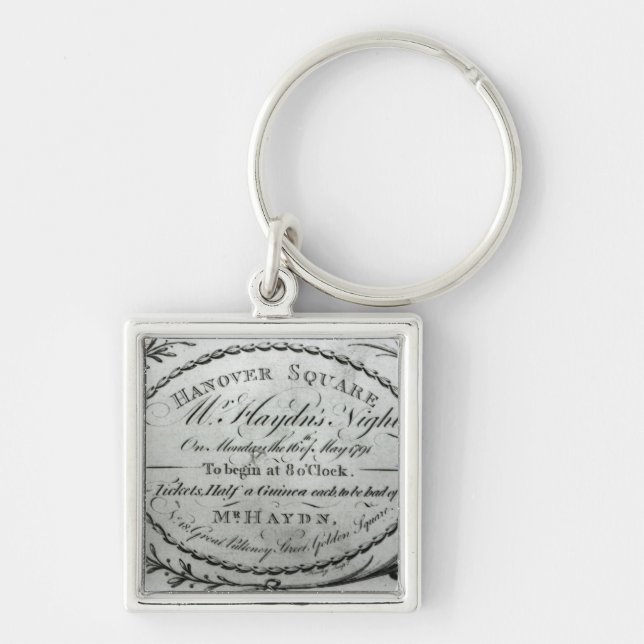Ticket to 'Mr. Haydn's Night' in Hanover Keychain (Front)