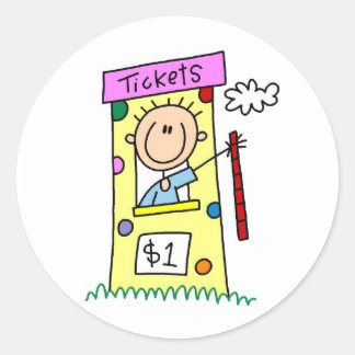 Tickets For The Fair Stick Figure Sticker