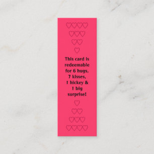 Tickets Valentine pour Hugs & Kisses - 20 ct.