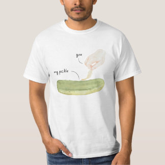 Tickle My Pickle Funny Watercolor Art T-Shirt