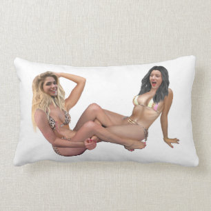 TICKLE WRESTLING LUMBAR PILLOW
