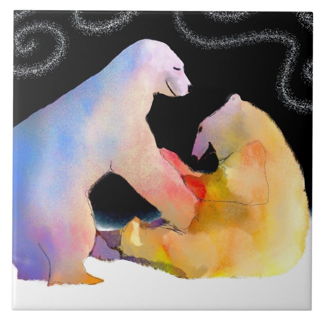 Ticklebears Polar Bear Tile (Front)