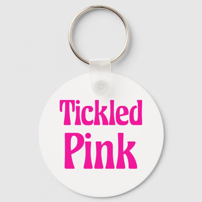 Tickled Pink Keychain (Front)