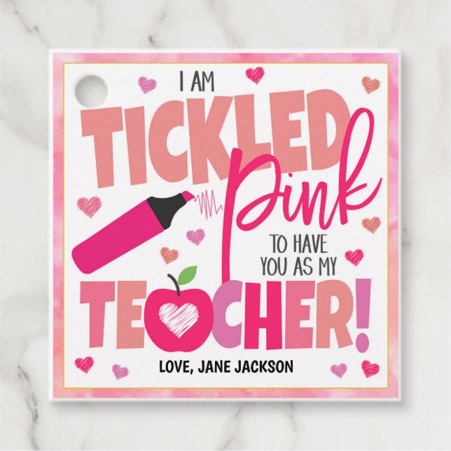 Tickled Pink Vous êtes notre étiquette cadeau ense (Devant)