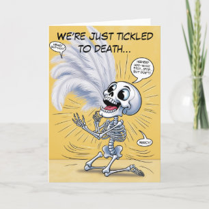 Tickled to Death Thank You Card