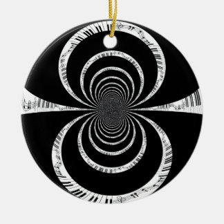 Tickling the Piano Keys Ceramic Ornament