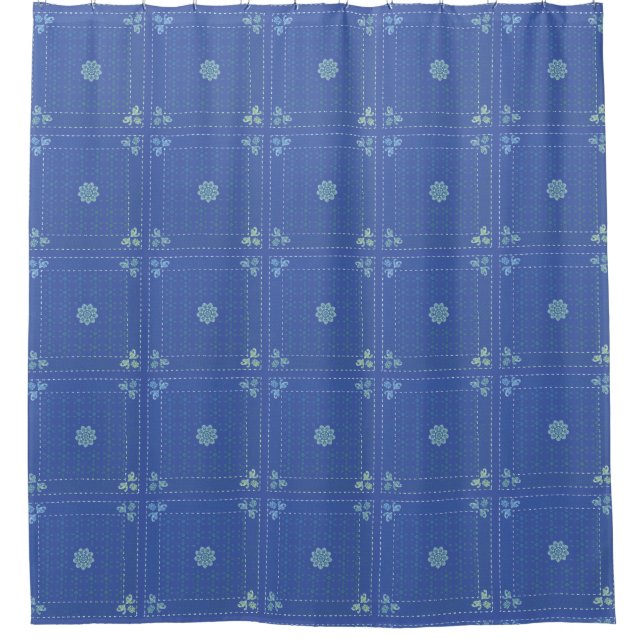 Ticky Cactus Shower Curtain (Front)