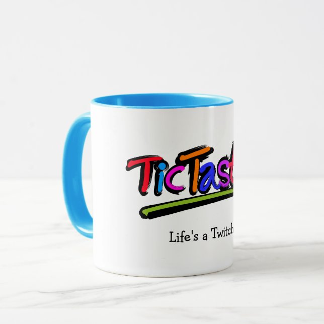 TicTastic! mug - add your own favorite tic (Front Left)