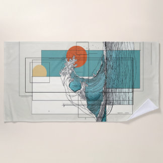 Tidal Balance Beach Towel