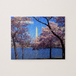 Tidal Basin Cherry Blossoms Jigsaw Puzzle
