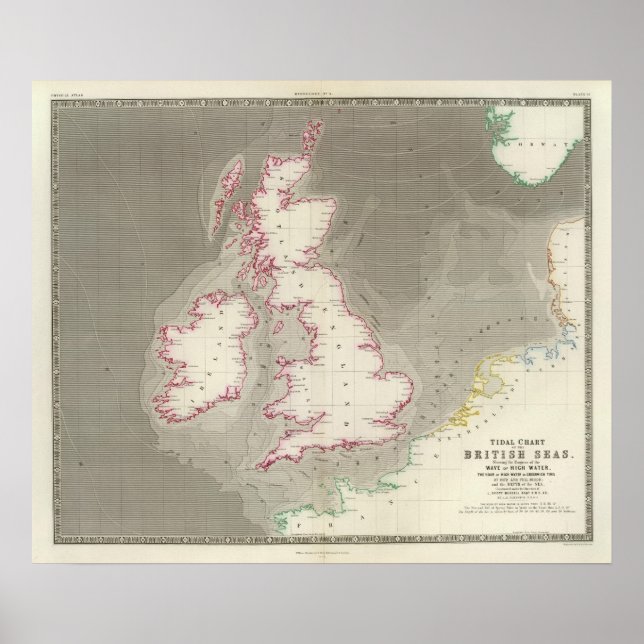Tidal chart British Seas (Front)