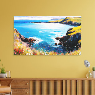 Tidal Dreams and Meadow Breezes Canvas Print