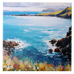 Tidal Dreams and Meadow Breezes Tile
