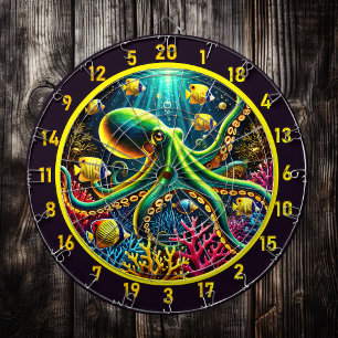 Tidal Embrace Octopus Dartboard