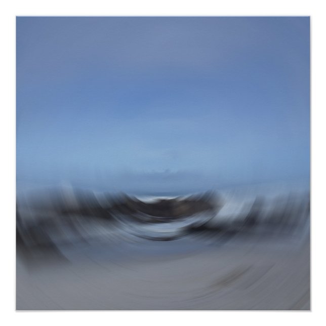 Tidal Flow Abstract Art Poster (Front)