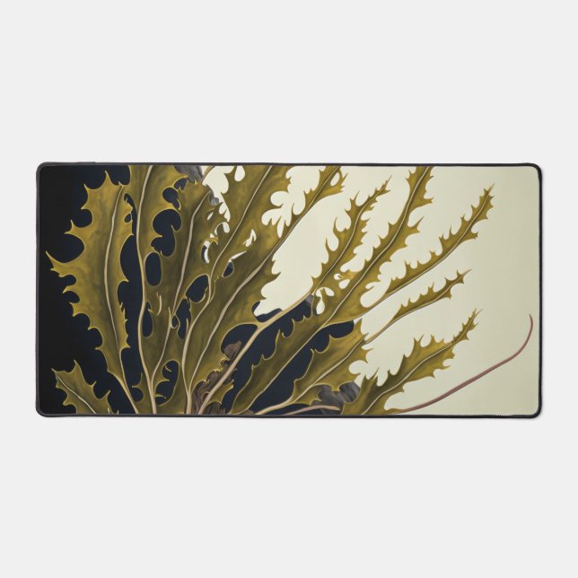 Tidal Fronds Desk Mat (Front)