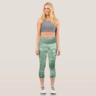 🌊💙 Tidal Motion Aquamarine Capri Leggings