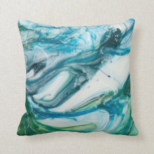 Tidal Sweep II Throw Pillow